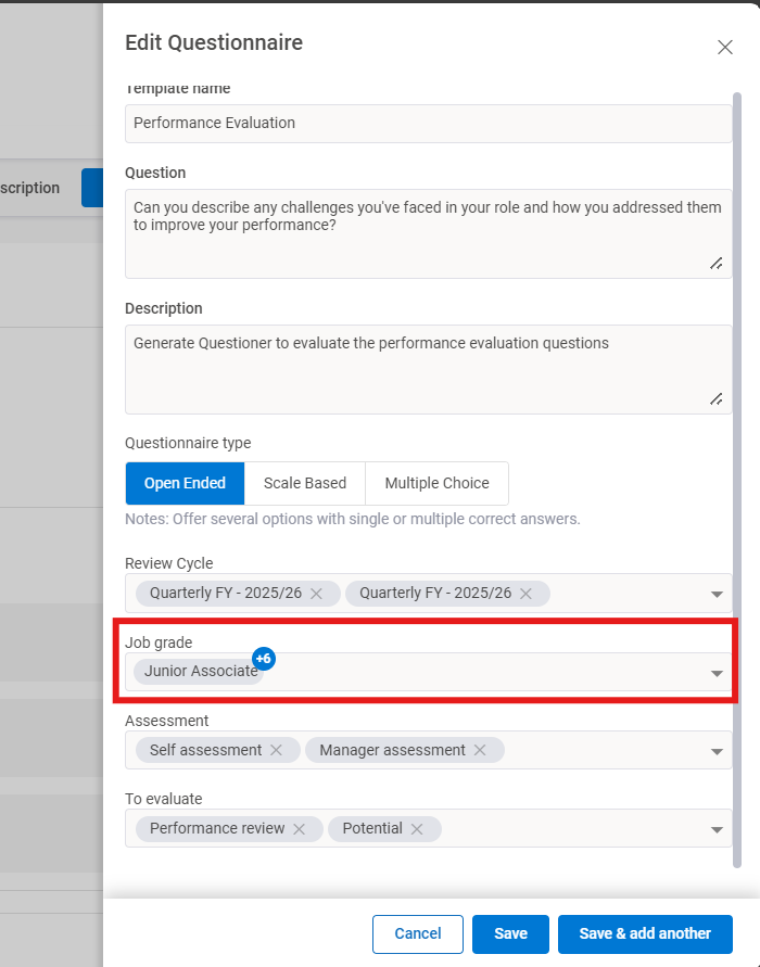 Are question sets standardized or role-specific? Updated