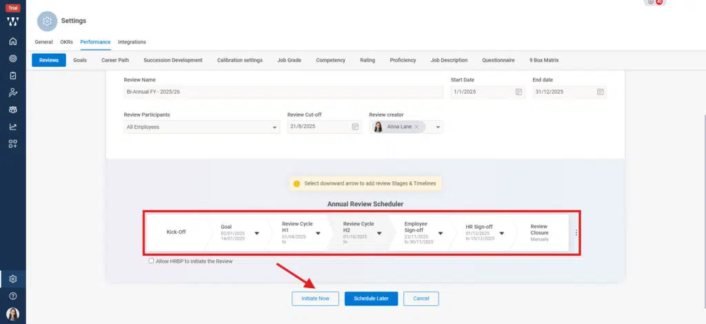 How can I automate the start and end of PMS cycles? Step 7