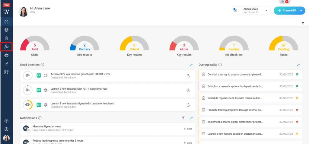 How do I align individual goals with business objectives? Step 1