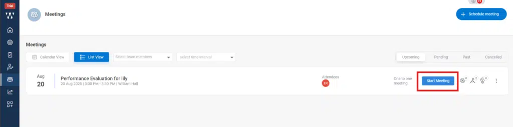 How do I prepare and set an agenda for a 1-on-1 meeting? Step 2