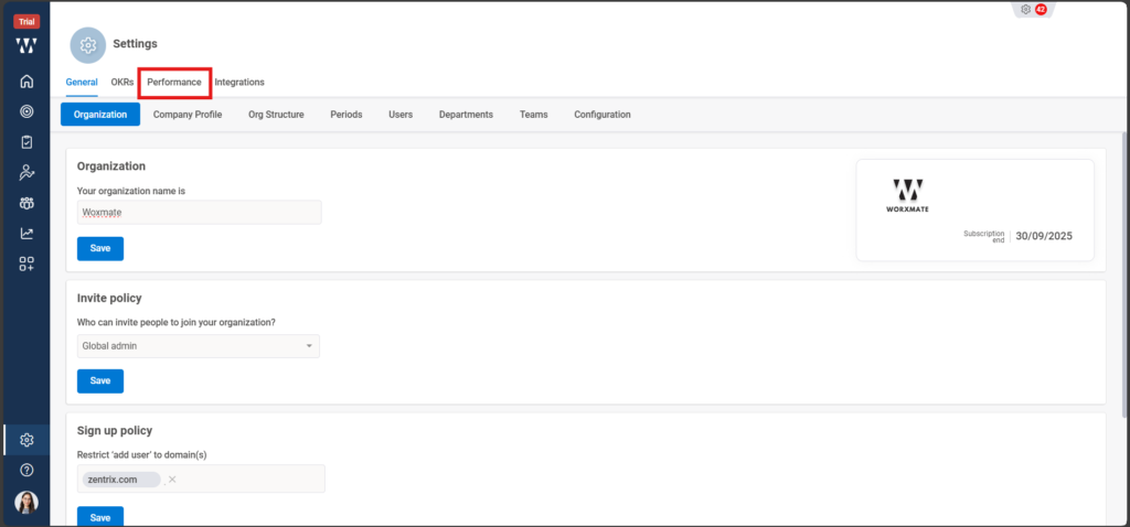 How do you create and edit Q&A sets for performance reviews? Step 2