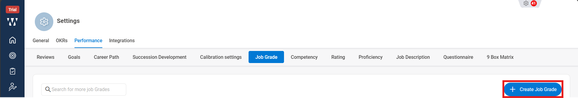How do you define and manage grades or bands for employees? Step 3