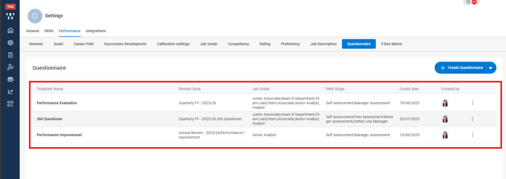 How do you enable-disable mandatory questions? Step 3