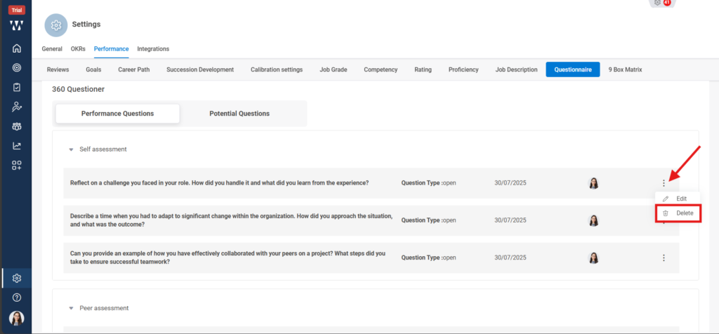 How do you enable-disable mandatory questions? Step 4