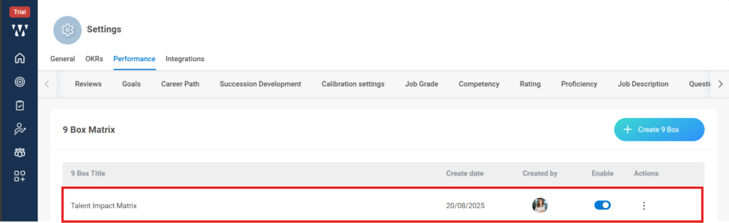 How do you map performance and potential axes for your organization? Step 7