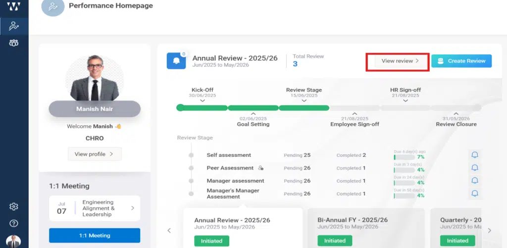 How to export performance data-reports? Step 1