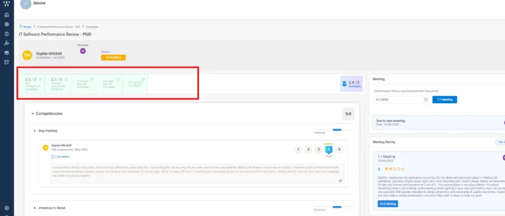 How to view performance trends over time