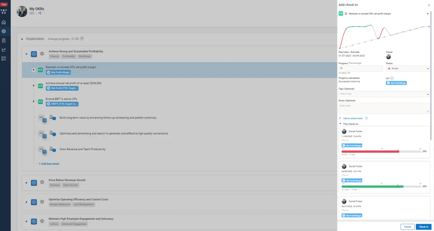 Effortless Check ins