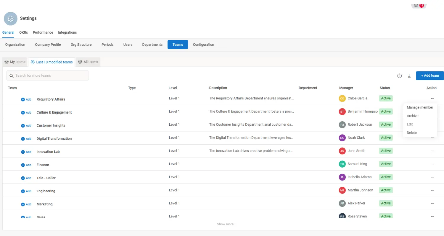 Simplified Team Management