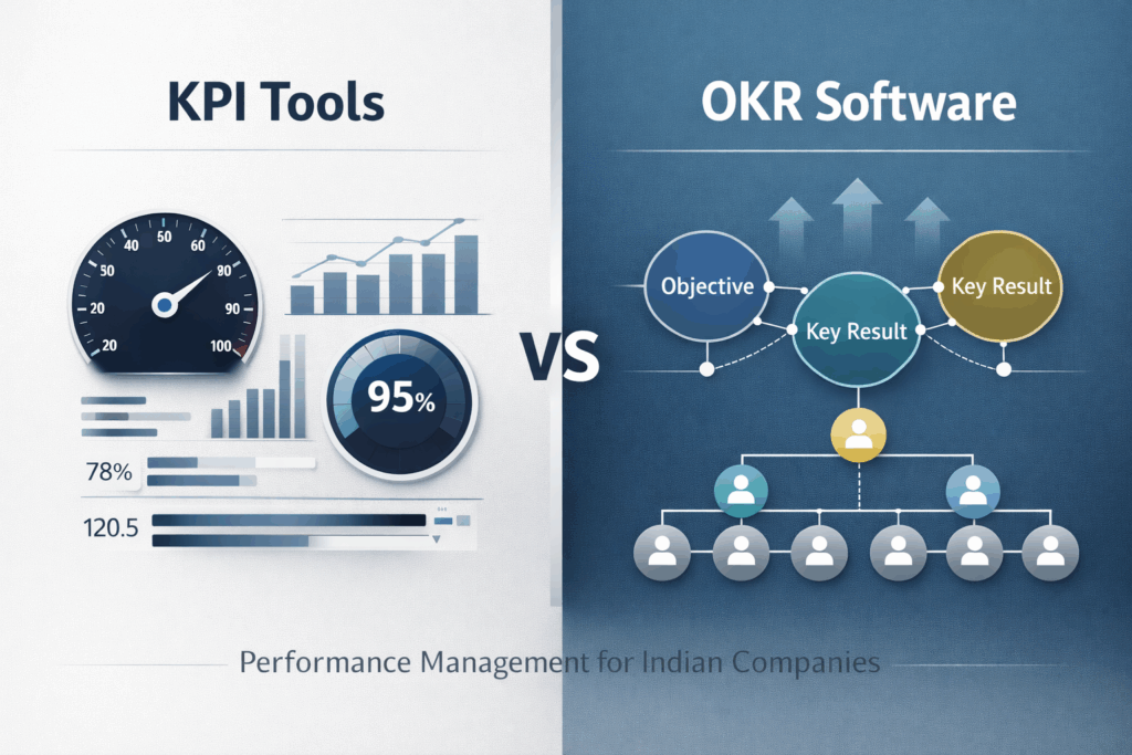 OKR vs KPI Software comparison chart for Indian companies