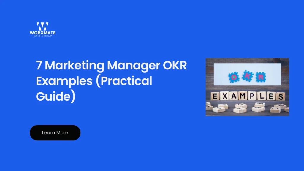 marketing manager OKR examples