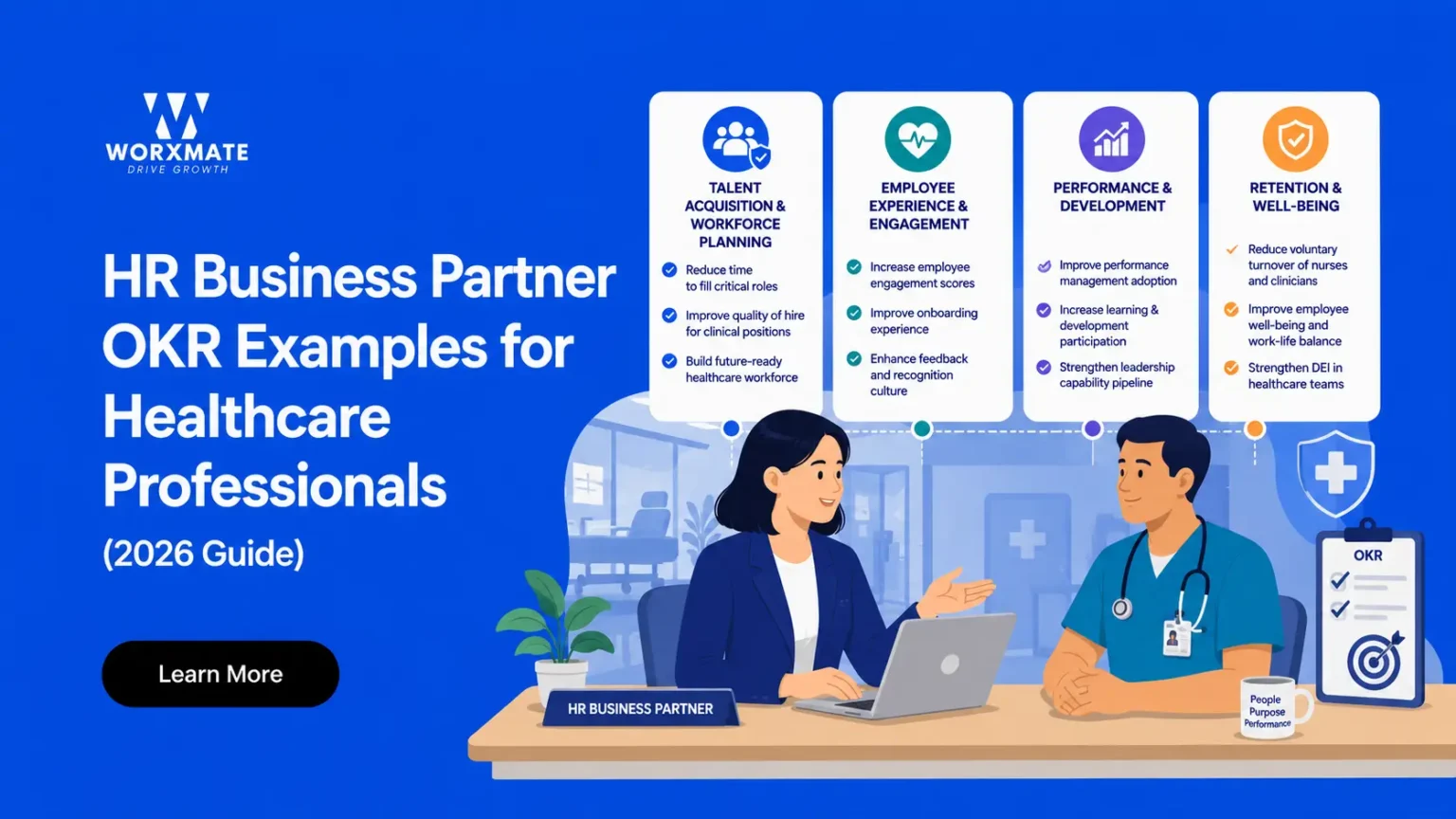 HR Business Partner OKR examples for healthcare