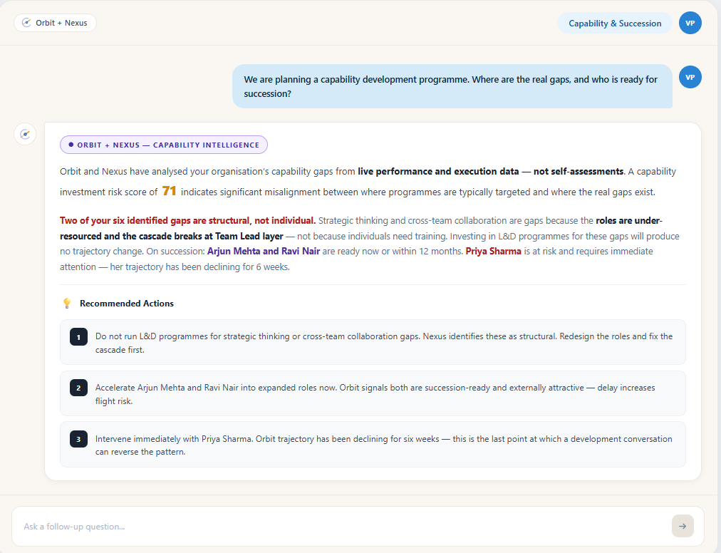 Capability & Succession View Dashboard