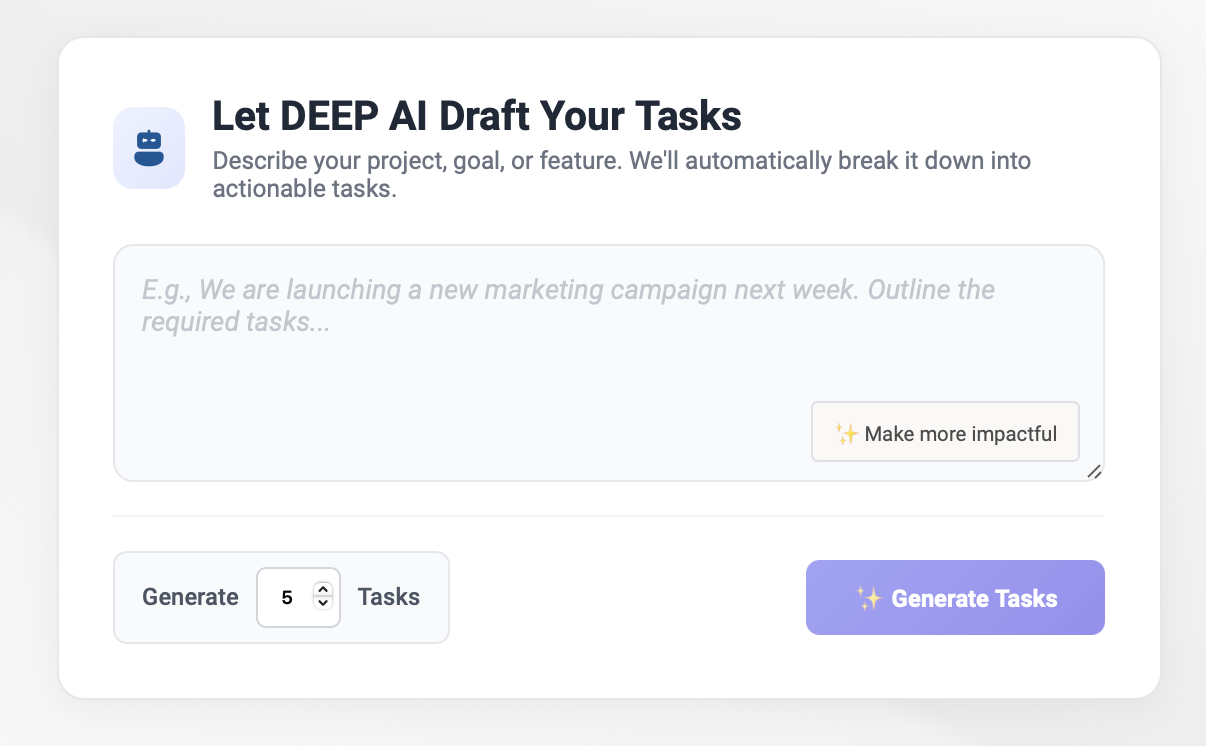 Task Co-pilot Interface
