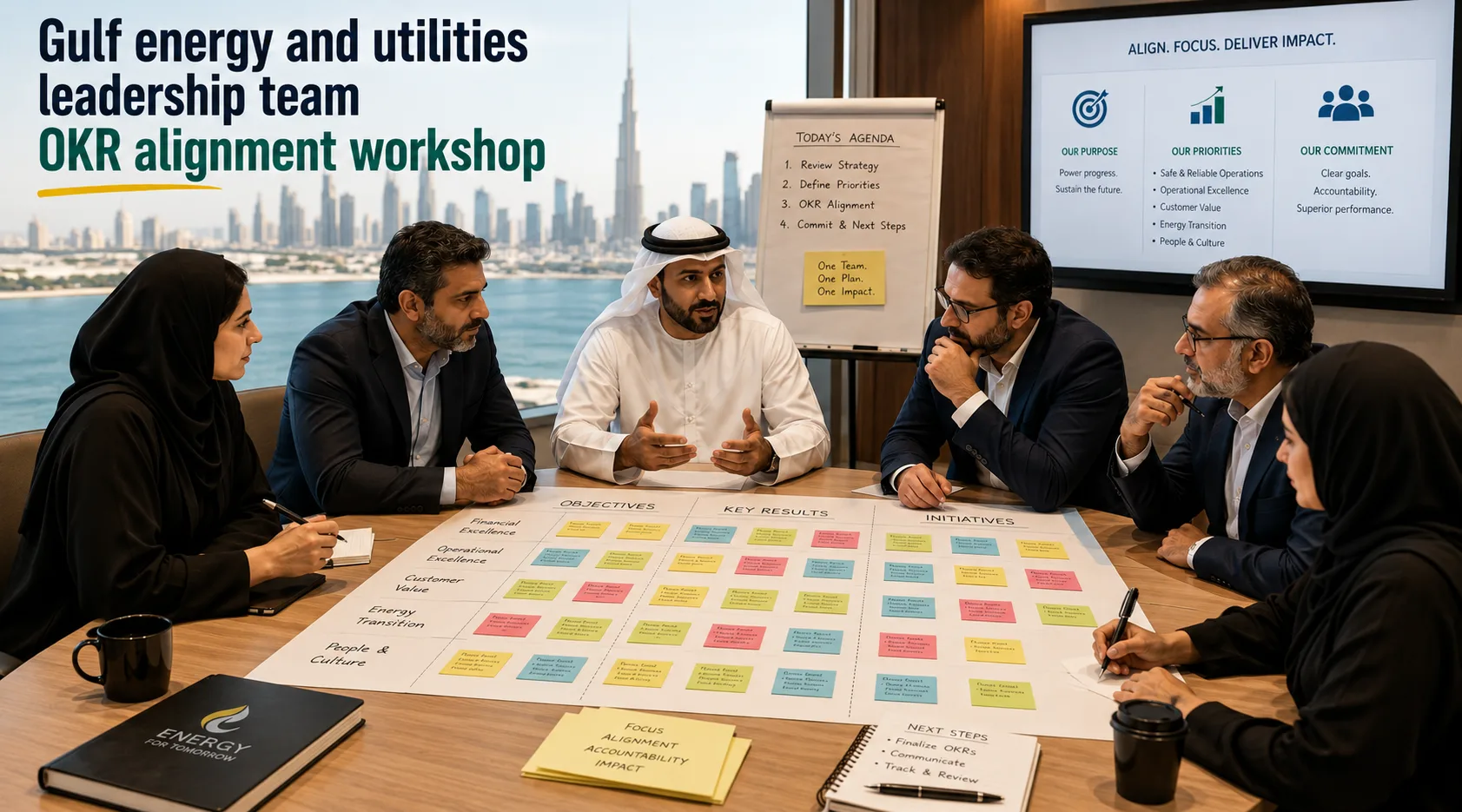 Gulf energy and utilities leadership team OKR Alignment Workshop