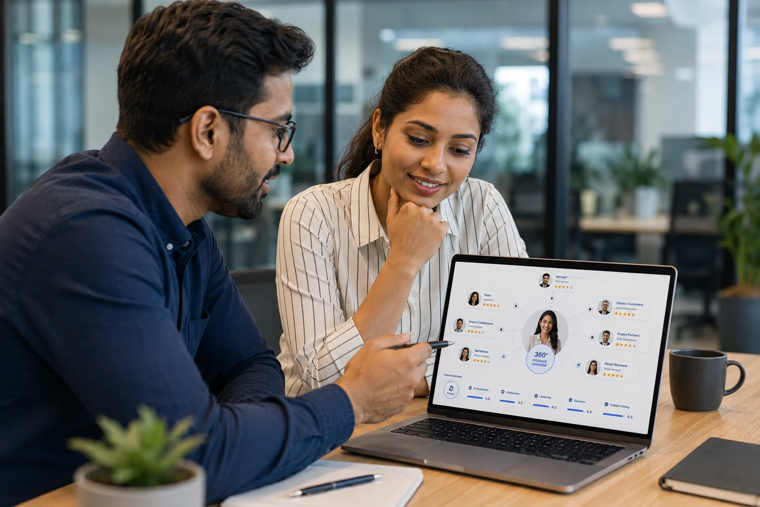 Collaborative 360° Feedback Review.