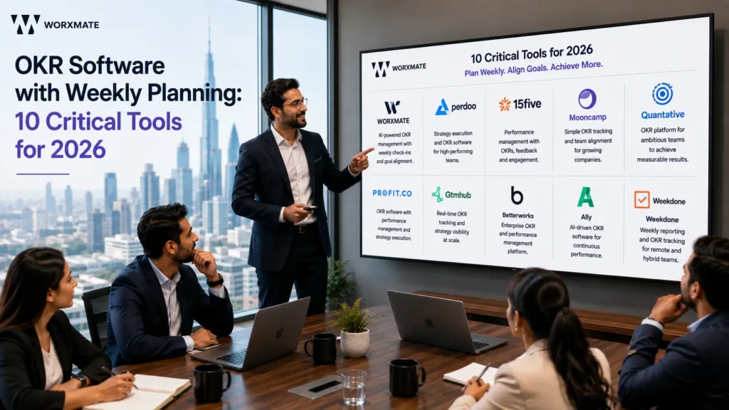 OKR software with weekly planning