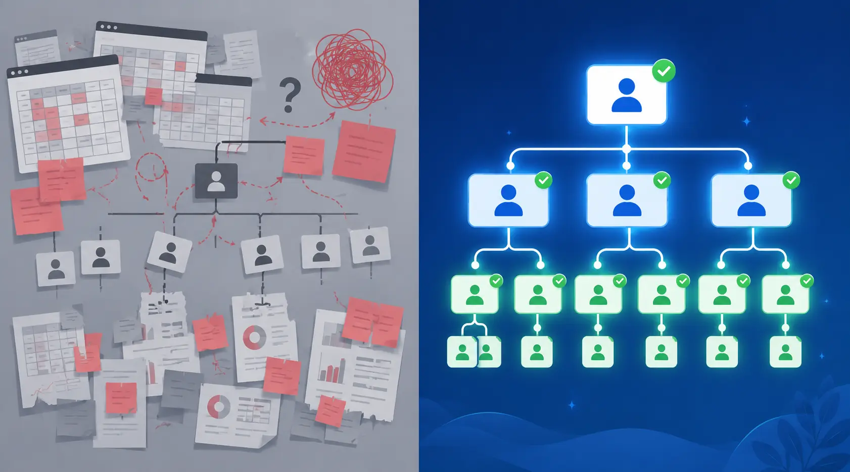 disconnected goal tracking vs aligned performance management software